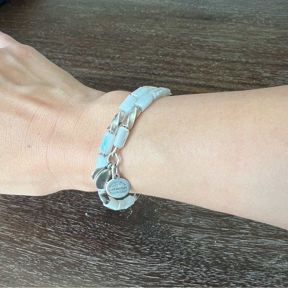 Alex and Ani Silver Allure Wrap Ice Bracelet - Picture 4 of 5